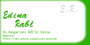 edina rabl business card